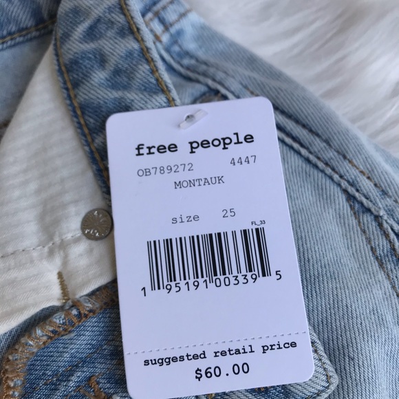 HP🎉Free People montauk light wash skirt NWT - Picture 11 of 11